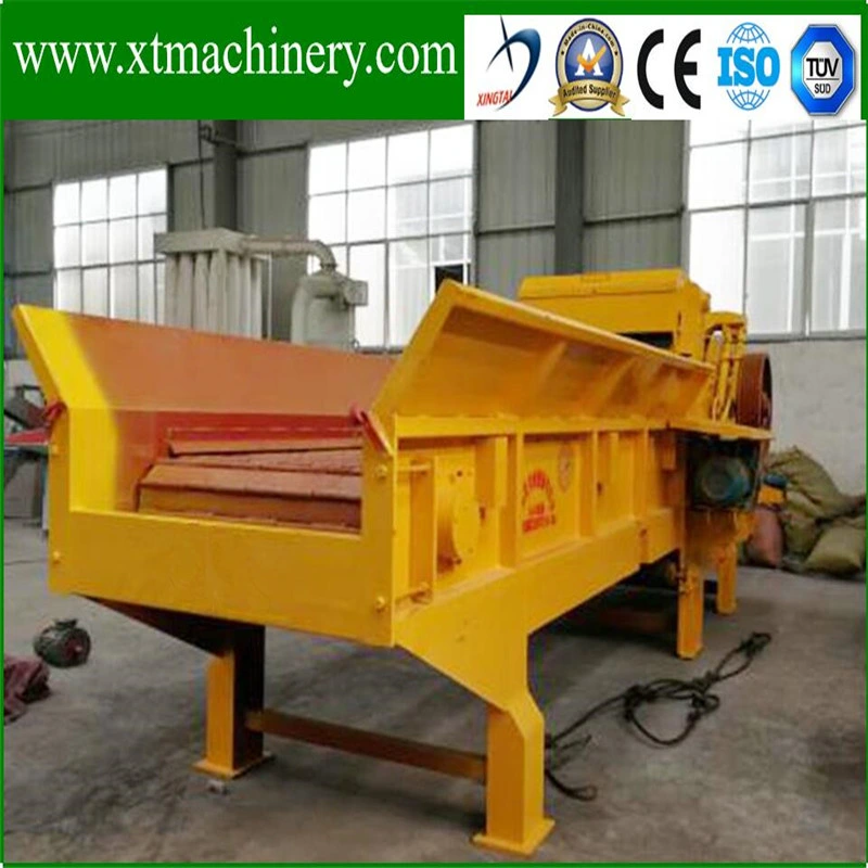 Servo Control System, 6m Auto Feeding Conveyor Wood Log Biomass Mulcher