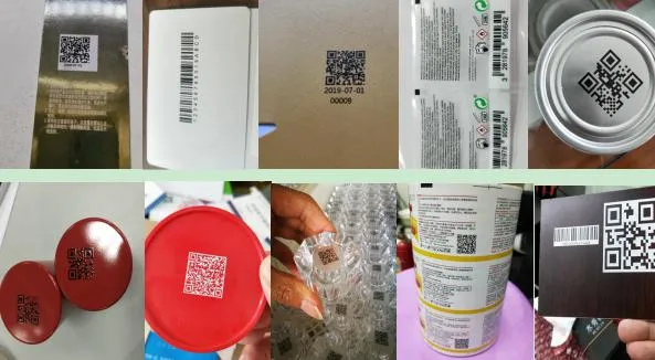 Small Plastic Cards Servo Attaching Digital Codes Printing System