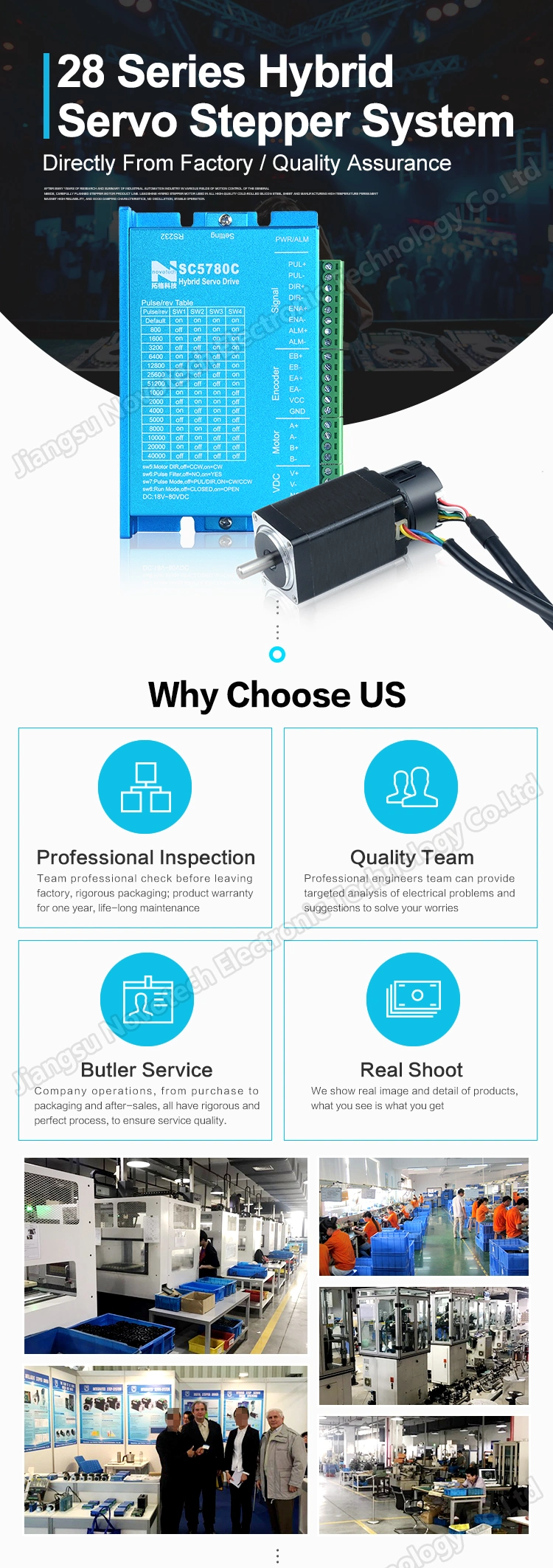 NEMA17 Hybrid Close-Loop Servo Stepper Motor with Feedback